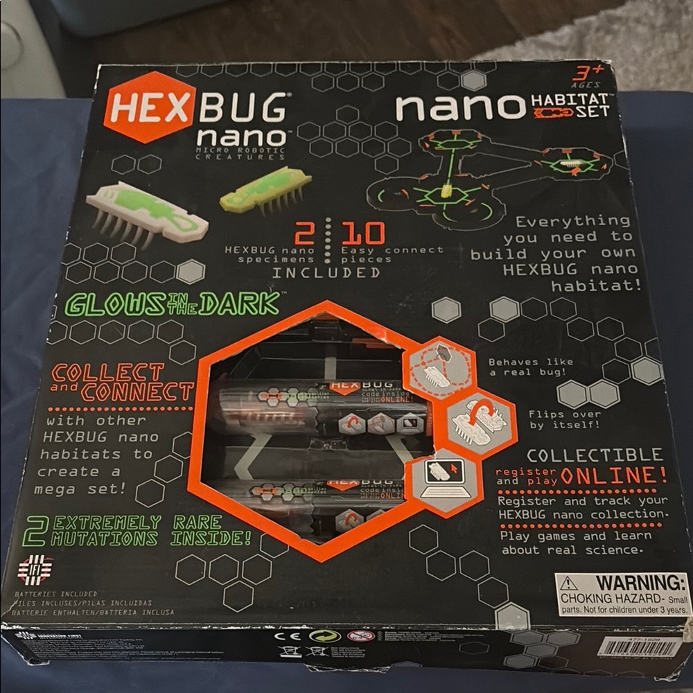 Hexbug Nano Habitat Set with Glow in the Dark Features RARE 2011